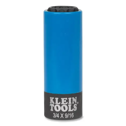 2-in-1 Coated Impact Socket, 3/4 and 9/16 in, 12 Point 2-in-1 Coated Impact Socket, 3/4 and 9/16 in, 12 Point