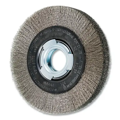 6" CRIMPED WIRE WHEEL MEDIUM FACE .006 SS WIRE 6" CRIMPED WIRE WHEEL MEDIUM FACE .006 SS WIRE