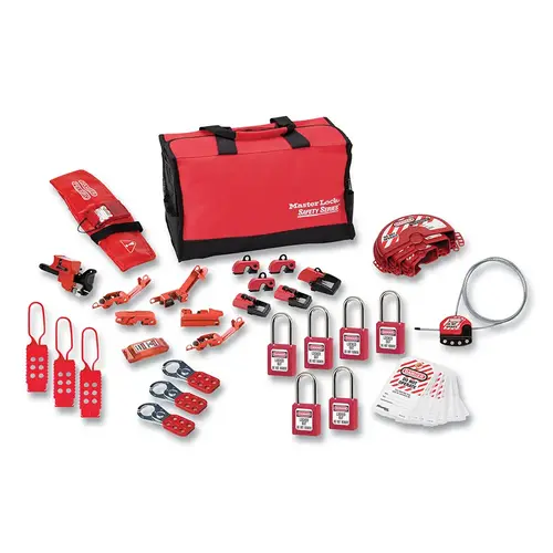 Portable Lockout Kit, Includes 6-Padlocks/Toolbox Red Portable Lockout Kit, Includes 6-Padlocks/Toolbox Red