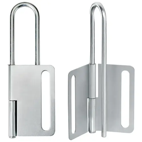 Safety Series Lockout Hasps, 2 3/8 in W x 6 5/8 in L, 1 in Jaw dia. Safety Series Lockout Hasps, 2 3/8 in W x 6 5/8 in L, 1 in Jaw dia.