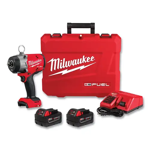 M18 FUEL High Torque 1/2 in Impact Wrench w/Pin Detent, 18 V, 2000 RPM, Includes Battery/Charger/Case M18 FUEL High Torque 1/2 in Impact Wrench w/Pin Detent, 18 V, 2000 RPM, Includes Battery/Charger/Case