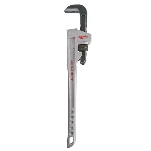 Pipe Wrench, 24 in L, Aluminum Pipe Wrench, 24 in L, Aluminum
