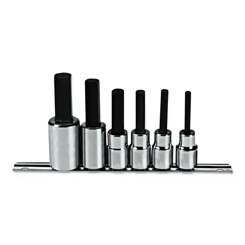 6 Piece Metric Hex Bit Socket Sets, 1/2 in 6 Piece Metric Hex Bit Socket Sets, 1/2 in