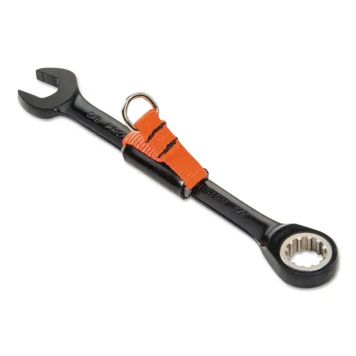 Combination Ratcheting Wrench, 15 mm, 7-7/8 in Long, 12 Pt