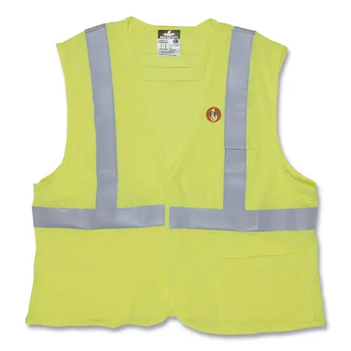 FRMCL3 Class 3 Type R Flame Resistant Safety Vest, 2X-Large, Fluorescent Lime FRMCL3 Class 3 Type R Flame Resistant Safety Vest, 2X-Large, Fluorescent Lime