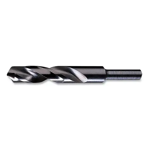 1/2 in Reduced Shank Silver & Deming Drill Bit, 17/32 in Cutting Diameter, 118 degree Point Angle, 6 in OAL Coated