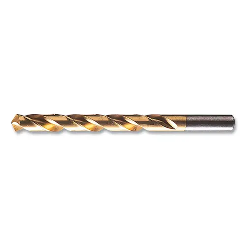 150-Tn TiN General Purpose Jobber Length Drill Bit, #4 Tip, 118 degree Point Angle, 3.75 in OAL - pack of 12 150-Tn TiN General Purpose Jobber Length Drill Bit, #4 Tip, 118 degree Point Angle, 3.75 in OAL - pack of 12
