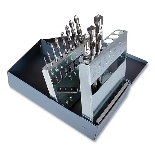 1898 Bright General Purpose Jobber Length Drill Set, 11-Pc, 1/16 in-3/8 in Drill Sizes 1898 Bright General Purpose Jobber Length Drill Set, 11-Pc, 1/16 in-3/8 in Drill Sizes