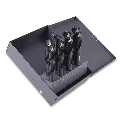 Series 1877 General Purpose Silver & Deming Drill Bit Set, 8-Pc, 9/16 in-1 in Drill Sizes Series 1877 General Purpose Silver & Deming Drill Bit Set, 8-Pc, 9/16 in-1 in Drill Sizes