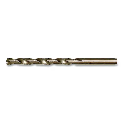 1802 Heavy-Duty Cobalt Straw Oxide Jobber-Length Drill Bit, 0.2031 in dia Cutting, 3.625 in OAL, 13/64 in 1802 Heavy-Duty Cobalt Straw Oxide Jobber-Length Drill Bit, 0.2031 in dia Cutting, 3.625 in OAL, 13/64 in