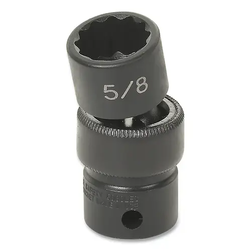 Impact Socket, 3/8 in Drive Size, 11/16 in Socket Size, Star, 12-point, Standard Length, Universal Impact Socket, 3/8 in Drive Size, 11/16 in Socket Size, Star, 12-point, Standard Length, Universal