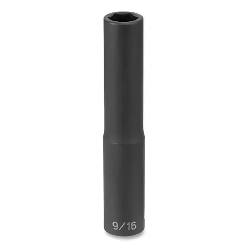 Impact Socket, 1/2 in Drive Size, 5/8 in Socket Size, Hex, 6-point, Extra-Deep Length Impact Socket, 1/2 in Drive Size, 5/8 in Socket Size, Hex, 6-point, Extra-Deep Length