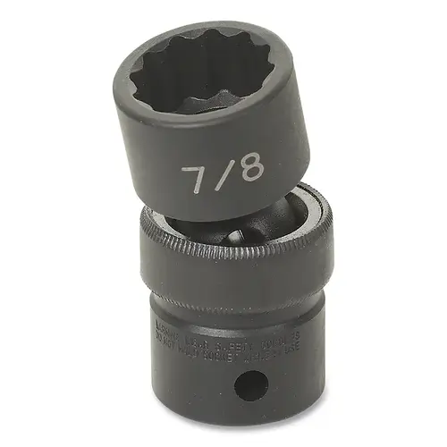 Impact Socket, 1/2 in Drive Size, 1-1/8 in Socket Size, Star, 12-point, Standard Length, Universal Impact Socket, 1/2 in Drive Size, 1-1/8 in Socket Size, Star, 12-point, Standard Length, Universal