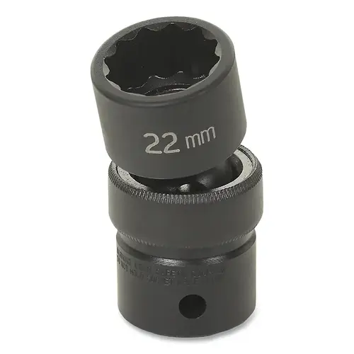 Impact Socket, 1/2 in Drive Size, 20 mm Socket Size, Star, 12-point, Standard Length, Universal Impact Socket, 1/2 in Drive Size, 20 mm Socket Size, Star, 12-point, Standard Length, Universal
