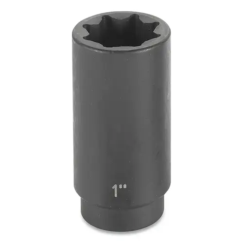 Impact Socket, 1/2 in Drive Size, 5/8 in Socket Size, Octagon, 8-point, Deep Length Impact Socket, 1/2 in Drive Size, 5/8 in Socket Size, Octagon, 8-point, Deep Length