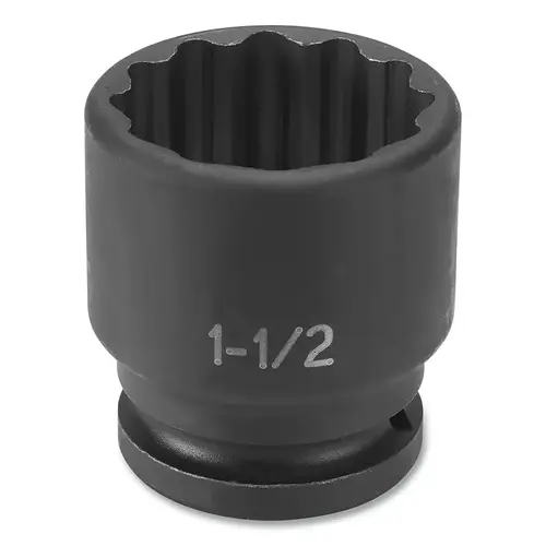 Impact Socket, 3/4 in Drive Size, 1-1/4 in Socket Size, Star, 12-point, Standard Length Impact Socket, 3/4 in Drive Size, 1-1/4 in Socket Size, Star, 12-point, Standard Length