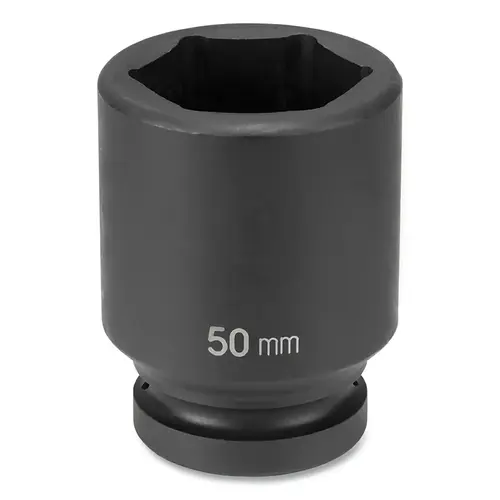 Impact Socket, 1 in Drive Size, 15/16 in Socket Size, Hex, 6-point, Deep Length Impact Socket, 1 in Drive Size, 15/16 in Socket Size, Hex, 6-point, Deep Length