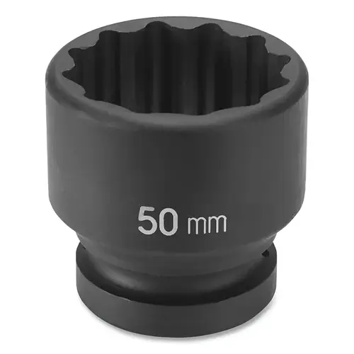 Impact Socket, 1 in Drive Size, 43 mm Socket Size, Star, 12-point, Standard Length Impact Socket, 1 in Drive Size, 43 mm Socket Size, Star, 12-point, Standard Length