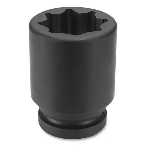 Impact Socket, 1 in Drive Size, 2-3/16 in Socket Size, Octagon, 8-point, Deep Length Impact Socket, 1 in Drive Size, 2-3/16 in Socket Size, Octagon, 8-point, Deep Length