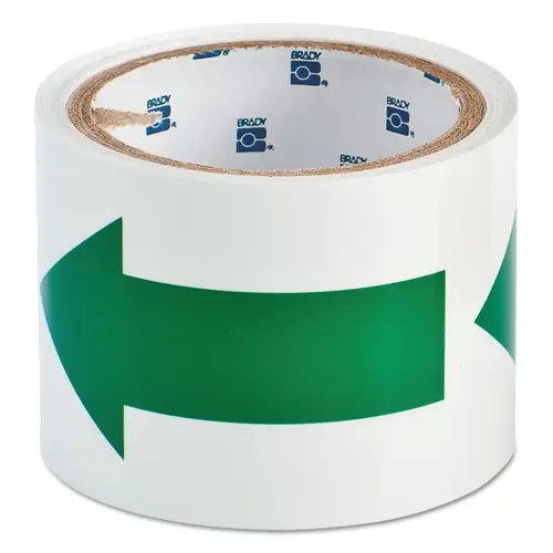 Glow-In-The-Dark Arrow Tape, 3 in x 5 yd, Green/Phosphorescent Glow-In-The-Dark Arrow Tape, 3 in x 5 yd, Green/Phosphorescent