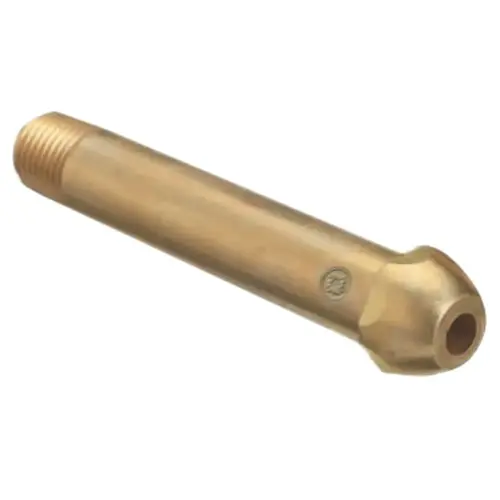 Regulator Inlet Nipple, Oxygen, 1/4 in (NPT), 2-1/2 in L, Brass, CGA-540