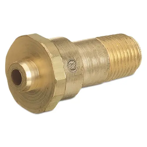 Regulator Inlet Nipples, Refrigerant Gas, 1/4"(NPT), 1 3/4", Brass, CGA-660 Regulator Inlet Nipples, Refrigerant Gas, 1/4"(NPT), 1 3/4", Brass, CGA-660