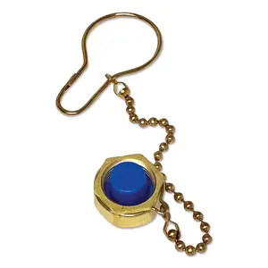 WESTERN ENTERPRISES DCB8 Manifold One-Piece Dust Cap Assemblies, Cap, Brass, Acetylene