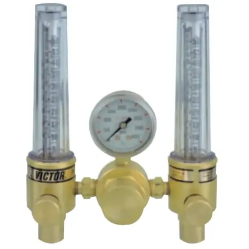 DFM Dual Flowmeter Regulator, Argon; Helium, CGA 580, 3,000 psig inlet DFM Dual Flowmeter Regulator, Argon; Helium, CGA 580, 3,000 psig inlet