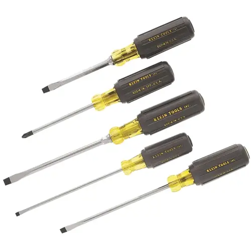 5 Pc. Cushion-Grip Screwdriver Sets, Phillips; Slotted 5 Pc. Cushion-Grip Screwdriver Sets, Phillips; Slotted