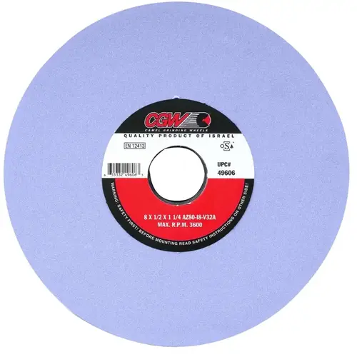 AZ Cool Blue Surface Grinding Wheels, Type 1, 7 X 1/4, 1 1/4" Arbor, 60, K - pack of 10 AZ Cool Blue Surface Grinding Wheels, Type 1, 7 X 1/4, 1 1/4" Arbor, 60, K - pack of 10