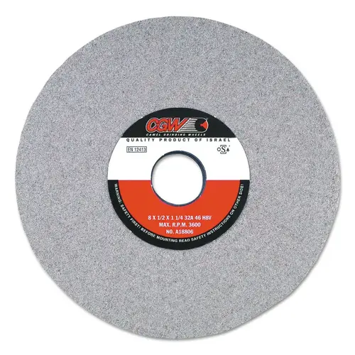 Centerless Grinding Wheels, 32A, Type 1, 7 X 1/2, 1 1/4" Arbor, 46, J - pack of 10