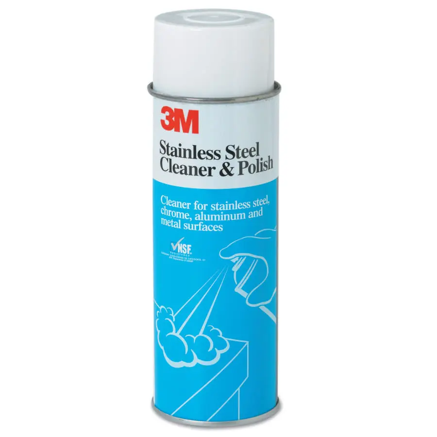 3M Stainless Steel Cleaner and Polish 21 oz Aerosol Can Clear - pack of 12 140020