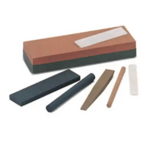 Square Abrasive File Sharpening Stones, 6 X 1/2, Coarse, India - pack of 5
