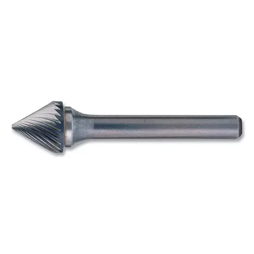 1856 and 1857 General Purpose Solid Carbide Bur, 90 degree Incl Angle, Stnd Cut, 6 mm dia C Shank, SK-6, Style 1857 1856 and 1857 General Purpose Solid Carbide Bur, 90 degree Incl Angle, Stnd Cut, 6 mm dia C Shank, SK-6, Style 1857