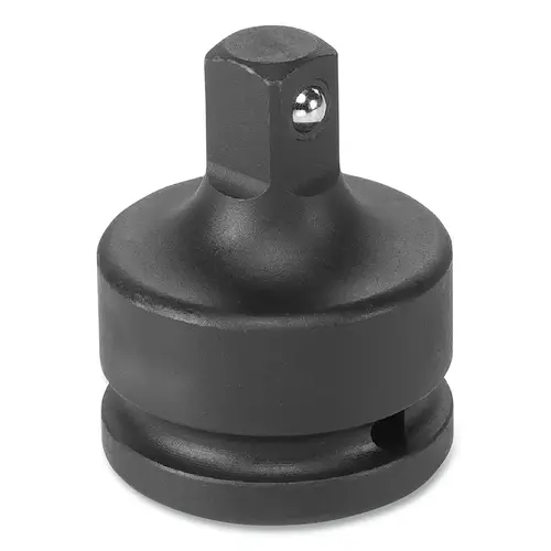 Impact Adapter, With Locking Pin, 3/4 in Female x 1/2 in Male Drive, Chrome-Molybdenum Alloy Steel Impact Adapter, With Locking Pin, 3/4 in Female x 1/2 in Male Drive, Chrome-Molybdenum Alloy Steel
