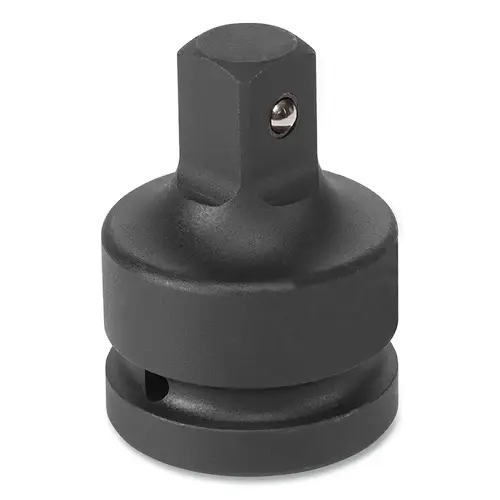 Impact Adapter, With Friction Ball, 1 in Female x 3/4 in Male Drive, Chrome-Molybdenum Alloy Steel Impact Adapter, With Friction Ball, 1 in Female x 3/4 in Male Drive, Chrome-Molybdenum Alloy Steel