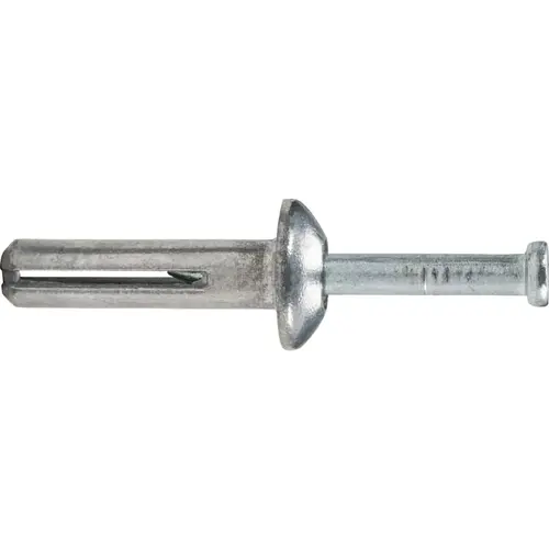Zamac Nailin Mushroom Head Nail Drive Anchor, 1/4 in x 1-1/2 in - pack of 100 Zamac Nailin Mushroom Head Nail Drive Anchor, 1/4 in x 1-1/2 in - pack of 100