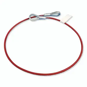 Peakworks V8208003 Cable Anchor Sling, 1/4 in PVC Coated Galvanized Cable, 3 ft