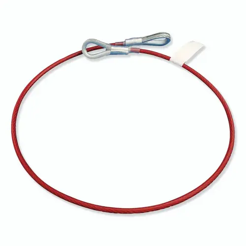 Cable Anchor Sling, 1/4 in PVC Coated Galvanized Cable, 2 ft