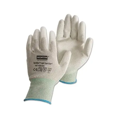 NorthFlex Light Task  ESD Gloves, 9/Large, Gray - 2 per pack x12 packs