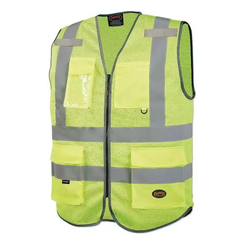 6960U/6961U Hi-Vis Mesh Multi-Pocket Safety Vest, Small, Green 6960U/6961U Hi-Vis Mesh Multi-Pocket Safety Vest, Small, Green