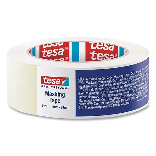 4325 Industry General Purpose Masking Tape, 38 mm W x 50 m L, Natural - pack of 48