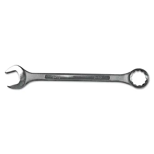 Combination Wrench, 3/8 in Opening, 5-1/2 in OAL, 12-Point, Nickel Chrome Plated Finish Combination Wrench, 3/8 in Opening, 5-1/2 in OAL, 12-Point, Nickel Chrome Plated Finish