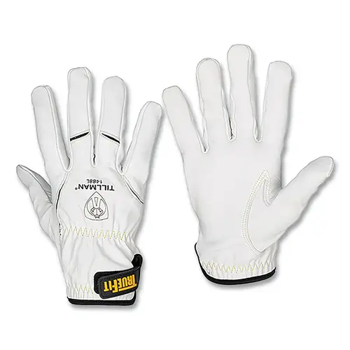 TIG Welding Gloves, 1488 TrueFit , Top Gr Goatskin Palm/BOH w/FR DuPont Kevlar Inserts/Cuff, 2XL, Pearl, Shirred Cuff - 2 per pack x12 packs TIG Welding Gloves, 1488 TrueFit , Top Gr Goatskin Palm/BOH w/FR DuPont Kevlar Inserts/Cuff, 2XL, Pearl, Shirred Cuff - 2 per pack x12 packs