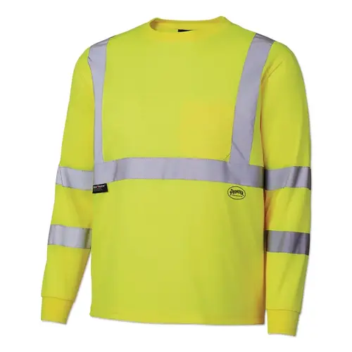 68887U/6888U HV Long-Sleeved Birdseye Safety Shirt, X-Large, Yellow/Green - pack of 24 68887U/6888U HV Long-Sleeved Birdseye Safety Shirt, X-Large, Yellow/Green - pack of 24