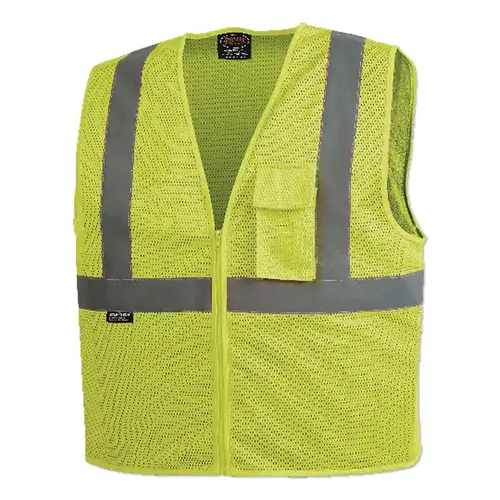 6921U/6922U Hi-Vis Zip-Up Safety Vest, Size S, Yellow - pack of 25 6921U/6922U Hi-Vis Zip-Up Safety Vest, Size S, Yellow - pack of 25