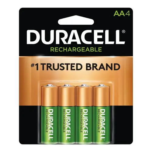 Pre-Charged Rechargeable Battery, NiMH, AA, 1.2V, 4 EA/PK