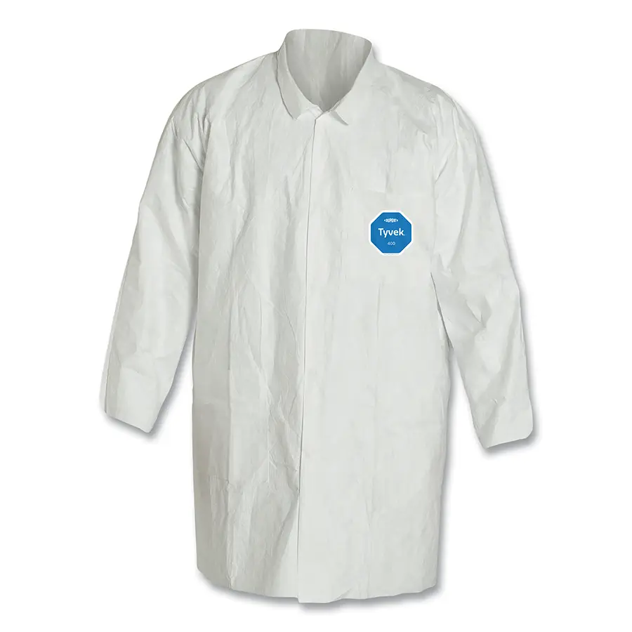 DuPont Tyvek 400 Two Pocket Lab Coat 6X-Large White - pack of 30 TY212S6X DuPont Tyvek 400 Two Pocket Lab Coat 6X-Large White - pack of 30 TY212S6X
