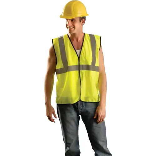 Class 2 Solid Vests, 3X-Large, Hi-Viz Yellow Class 2 Solid Vests, 3X-Large, Hi-Viz Yellow
