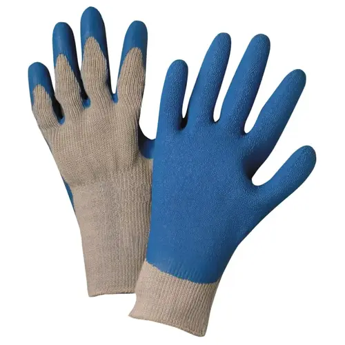 Latex Coated Gloves, Large, Blue/Gray - 2 per pack x12 packs Latex Coated Gloves, Large, Blue/Gray - 2 per pack x12 packs